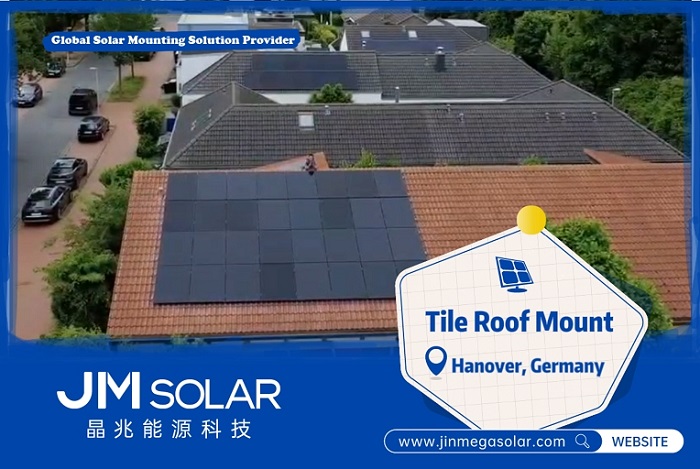 Atualização do Projeto | Sistema de Montagem de Telhado de Telhas Solares JinMega em Hanover, Alemanha
