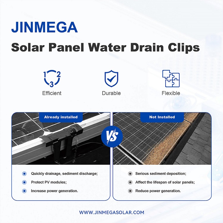 Destaque do produto | Clipes de drenagem de água para painéis solares JinMega