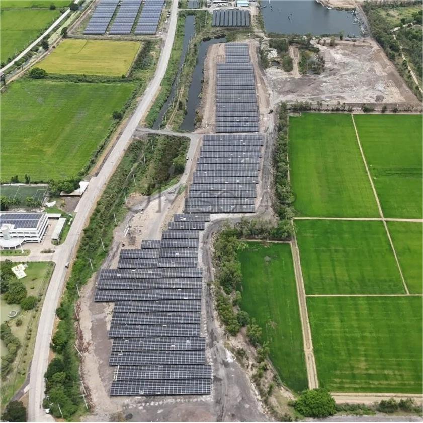 Projeto em destaque | Projeto de energia solar fotovoltaica terrestre de 5 MW na Tailândia