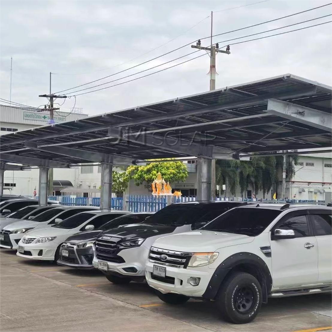 Projeto em destaque | Projeto de garagem solar de aço de 260 kW na Tailândia